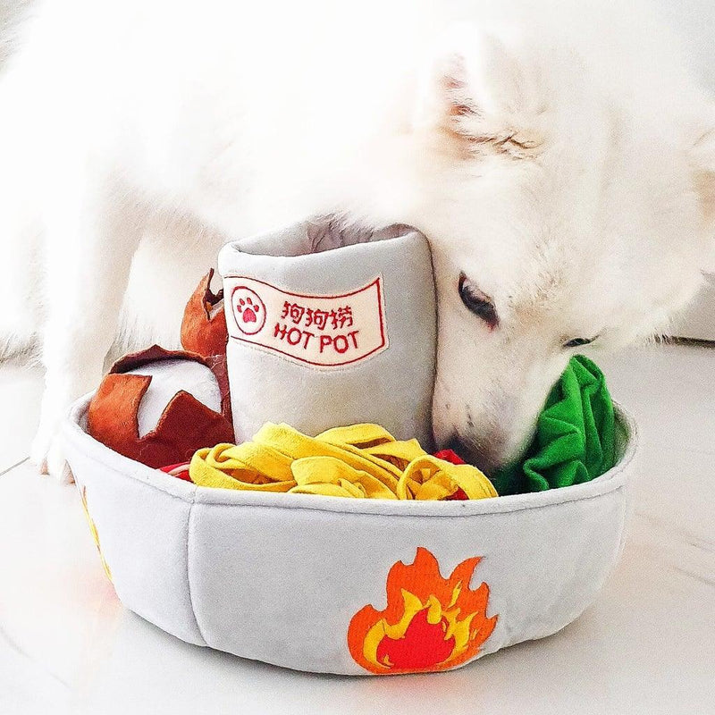 Hot Pot Steamboat Interactive Nosework Chew Toy For Pet Dogs - SpectrumStore SG