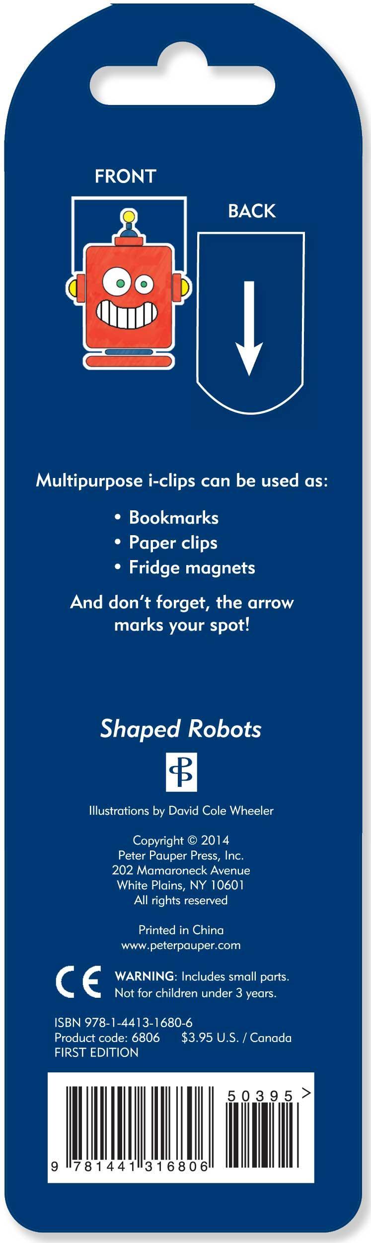 i-Clips Magnetic Page Markers: Robots - SpectrumStore SG