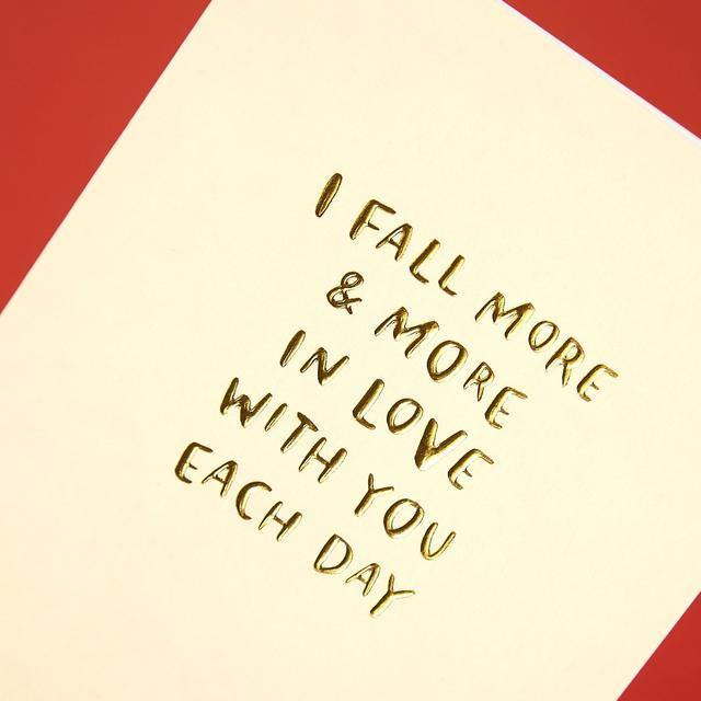 I Fall More And More In Love With You Each Day Card - SpectrumStore SG