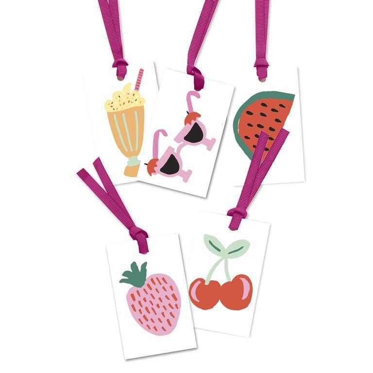 Illustration Gift Tags With Ribbon - SpectrumStore SG