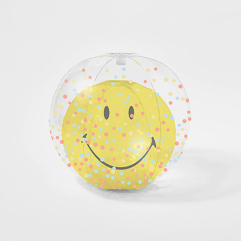 Inflatable Beach Ball Smiley - SpectrumStore SG