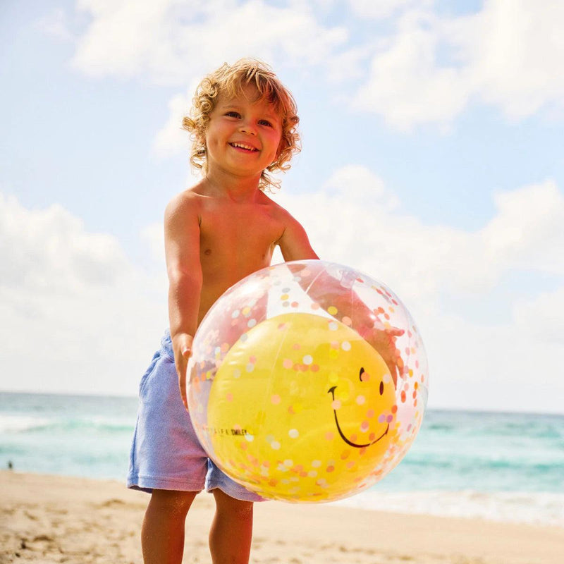 Inflatable Beach Ball Smiley - SpectrumStore SG