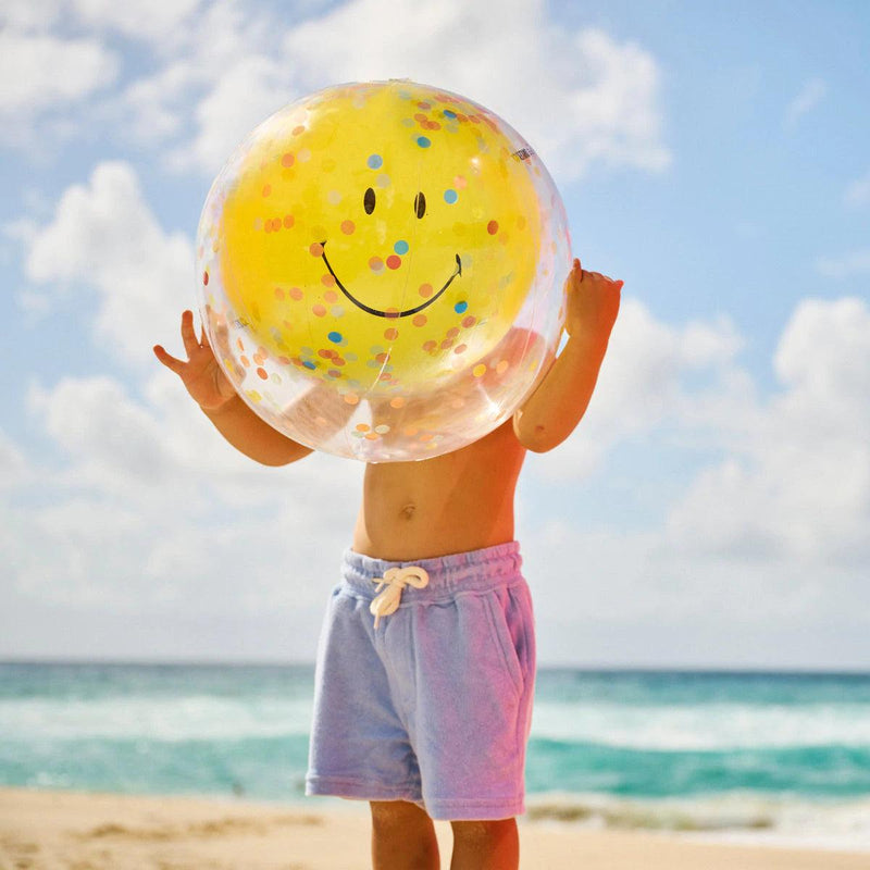 Inflatable Beach Ball Smiley - SpectrumStore SG