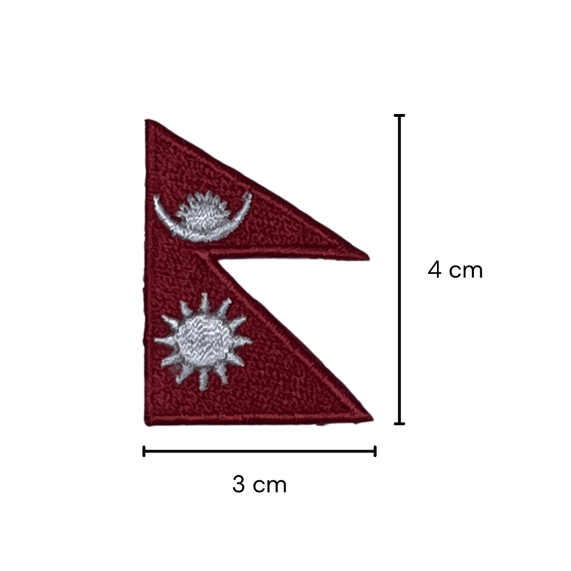 Iron On Flags: Nepal - SpectrumStore SG