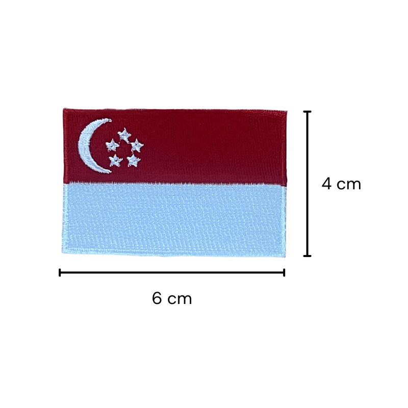 Iron On Flags: Singapore - SpectrumStore SG