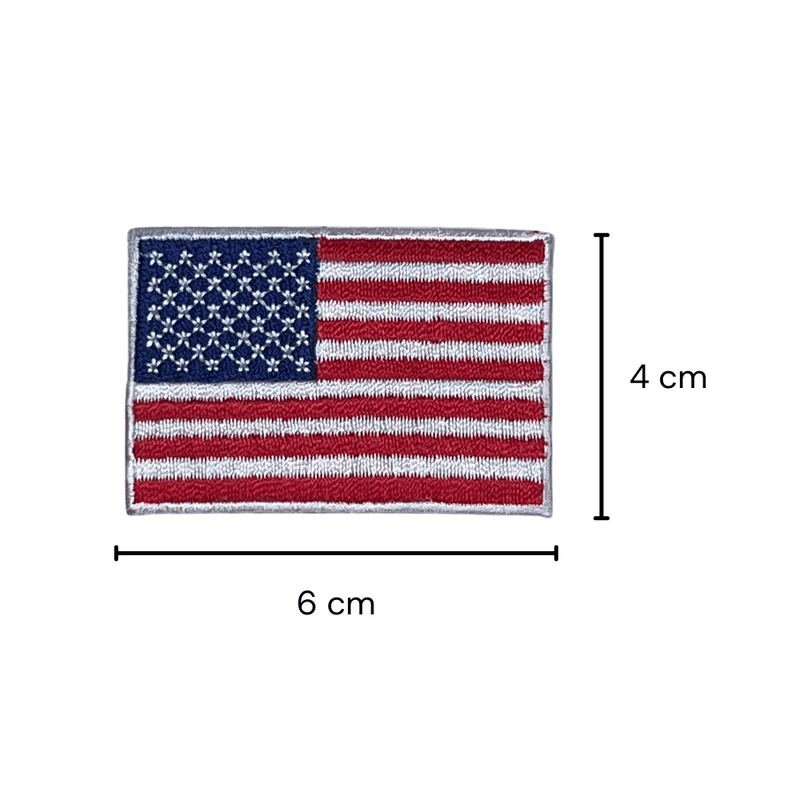 Iron On Flags: USA - SpectrumStore SG