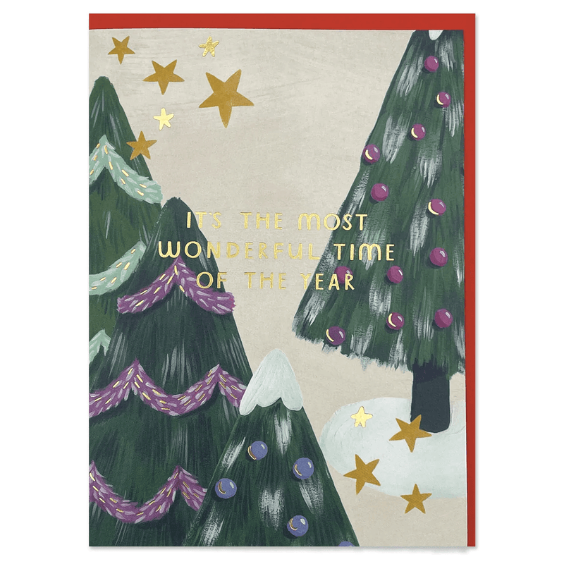 'It's The Most Wonderful Time of The Year' Tree Christmas Card - SpectrumStore SG