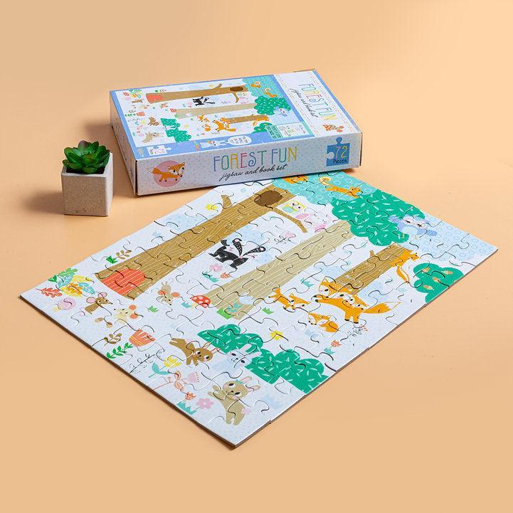 Jigsaw & Book Set - Forest Fun - SpectrumStore SG