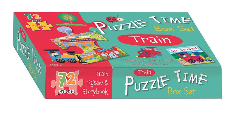 Jigsaw & Book Set - Train - SpectrumStore SG