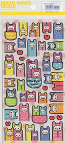 Kawaii Alpaca Costume Hoodie Heart Blobs Sticker - SpectrumStore SG