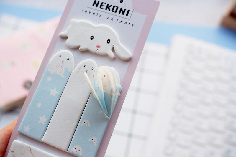 Kawaii Rabbit Memo Pad Sticky Notes - SpectrumStore SG