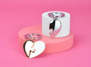 Keyring Puzzle Heart Rose Gold & Silver - SpectrumStore SG