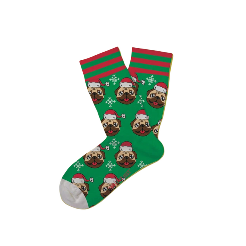 Kid's Everyday Socks: Merry Pugmas - SpectrumStore SG