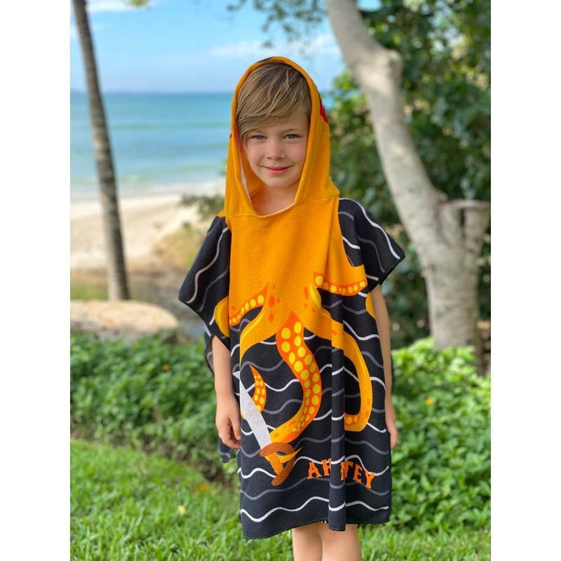 Kids' Hooded Towel - Octopus - SpectrumStore SG