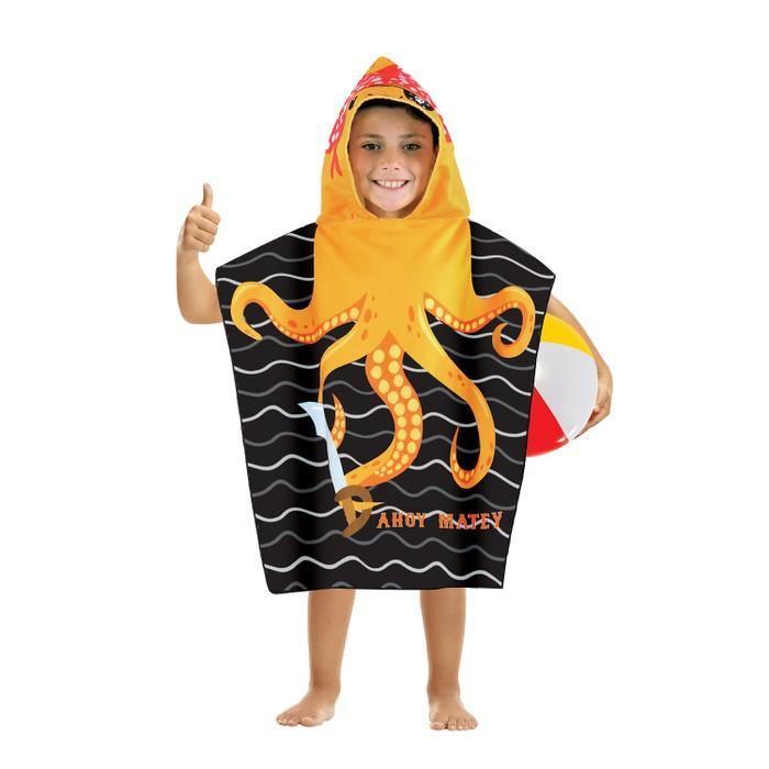 Kids' Hooded Towel - Octopus - SpectrumStore SG