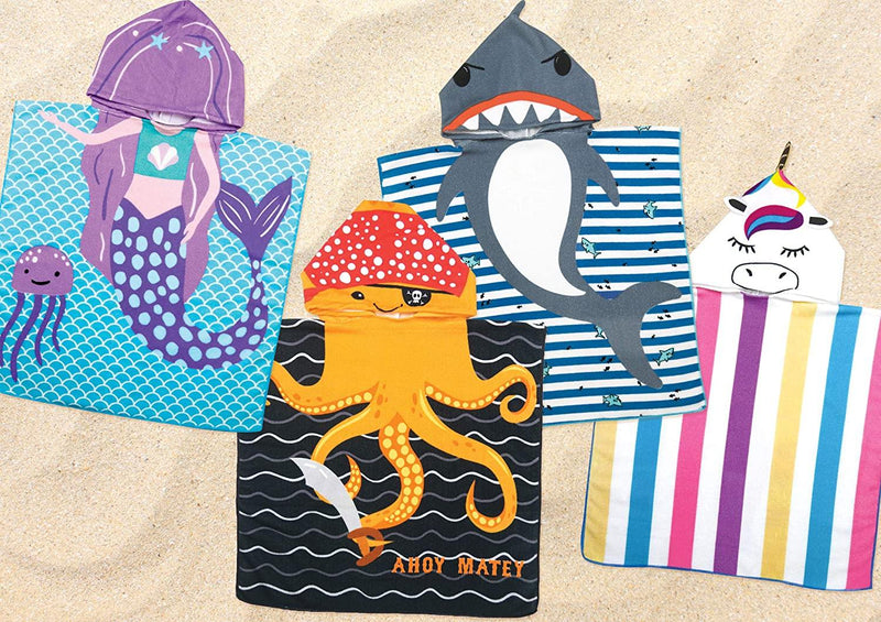 Kids' Hooded Towel - Shark - SpectrumStore SG