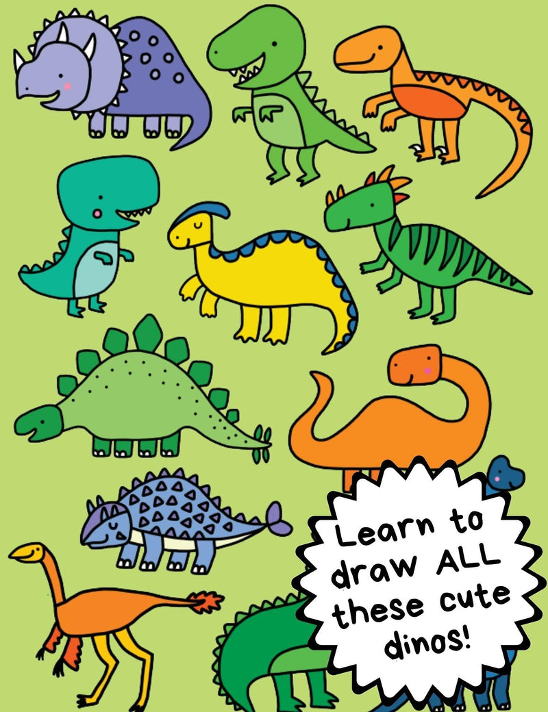 Learn to Draw Dinosaurs - Wipe Clean Book - SpectrumStore SG