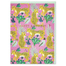 Luxe Leopard Pattern 'Happy Birthday' Card - SpectrumStore SG