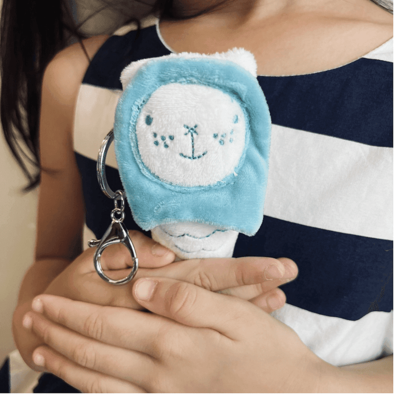 Merlion ChouChou Mini Keychain (White/Pink/Blue) - SpectrumStore SG