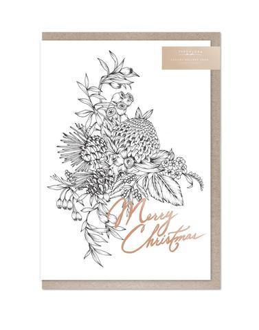 Merry Christmas Foil Card - SpectrumStore SG