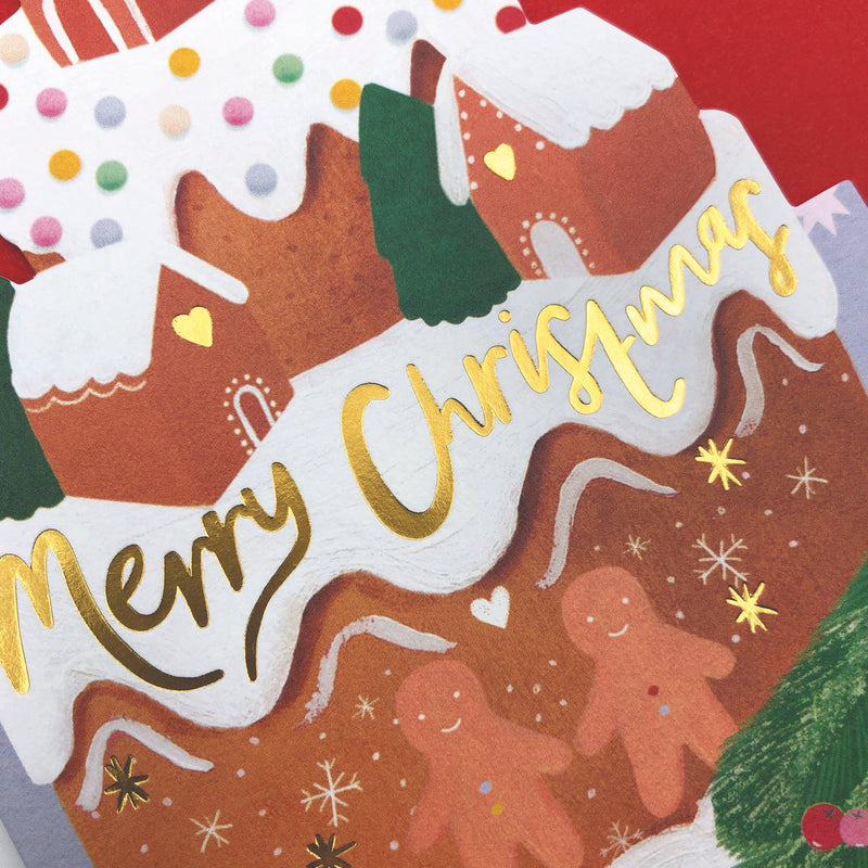 ‘Merry Christmas’ Gingerbread House Card - SpectrumStore SG