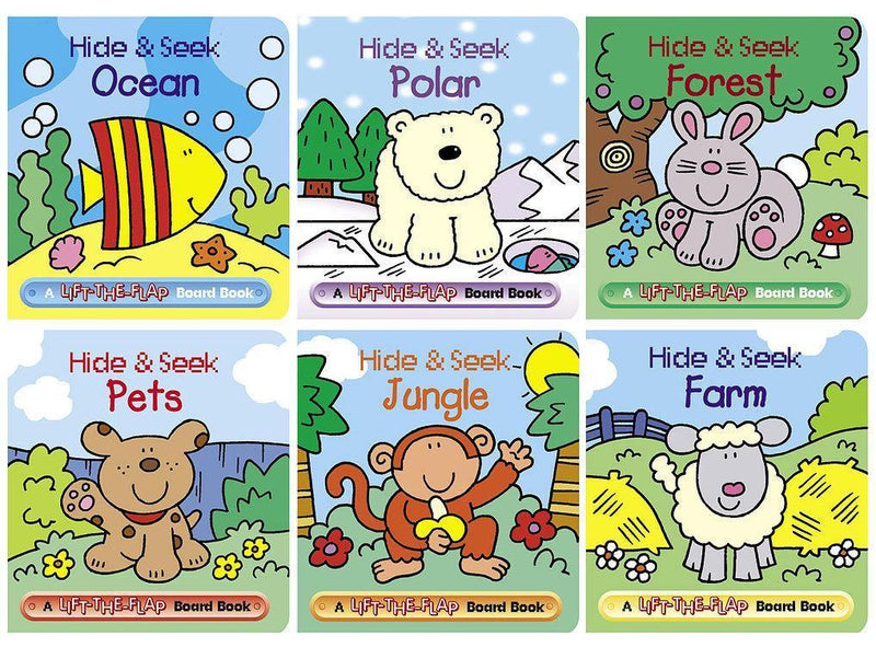 Mini Lift-the-Flap Books - Hide & Seek Pets - SpectrumStore SG