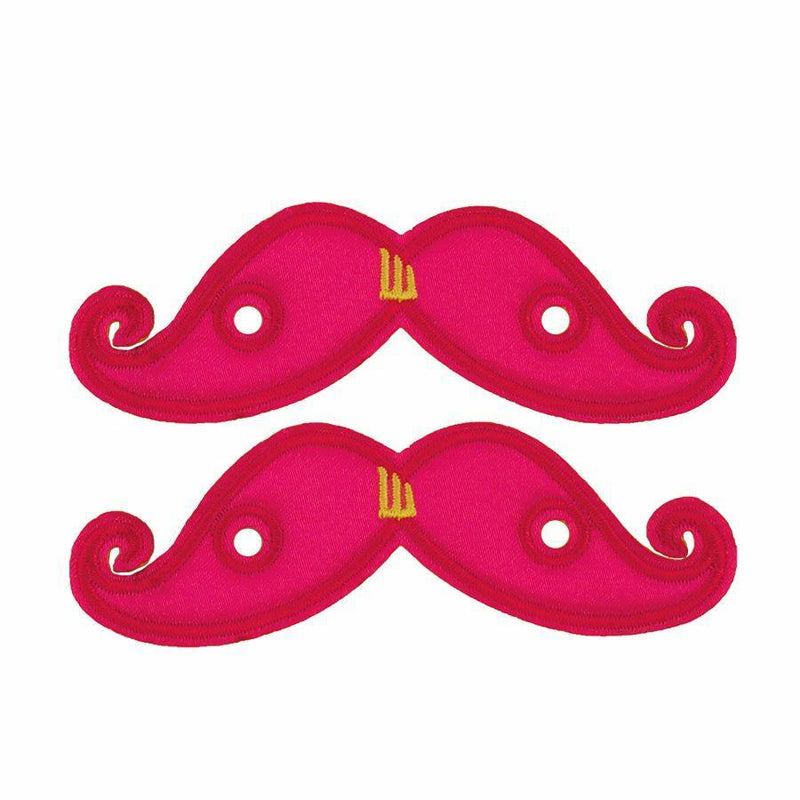 Mulholland Clip-on Mustache: Pink Neon - SpectrumStore SG