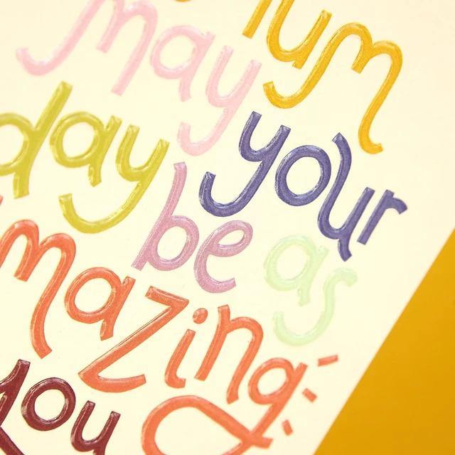 'Mum May Your Day Be As Amazing As You Are' Card - SpectrumStore SG
