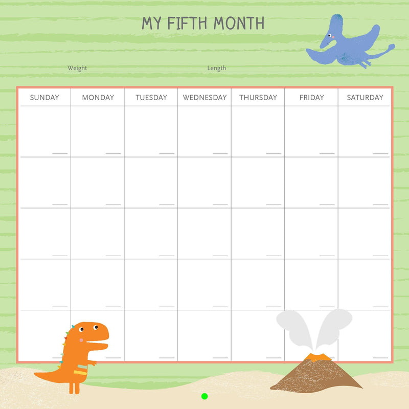 My Life as a Baby A First-Year Calendar - Dinosaurs - SpectrumStore SG