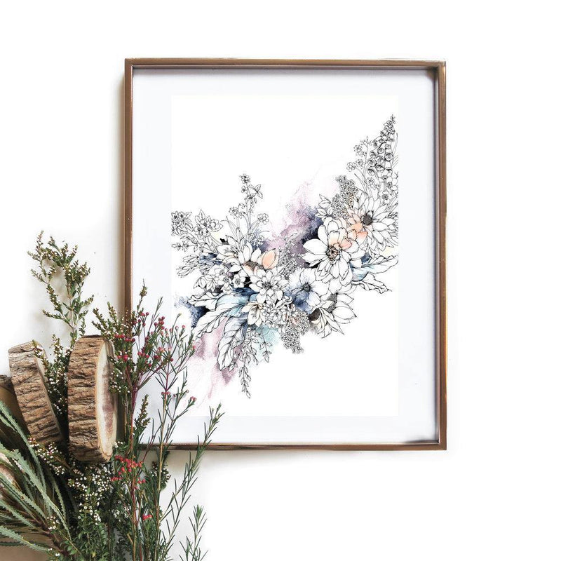 Mystery Floral 1 Art Print - SpectrumStore SG