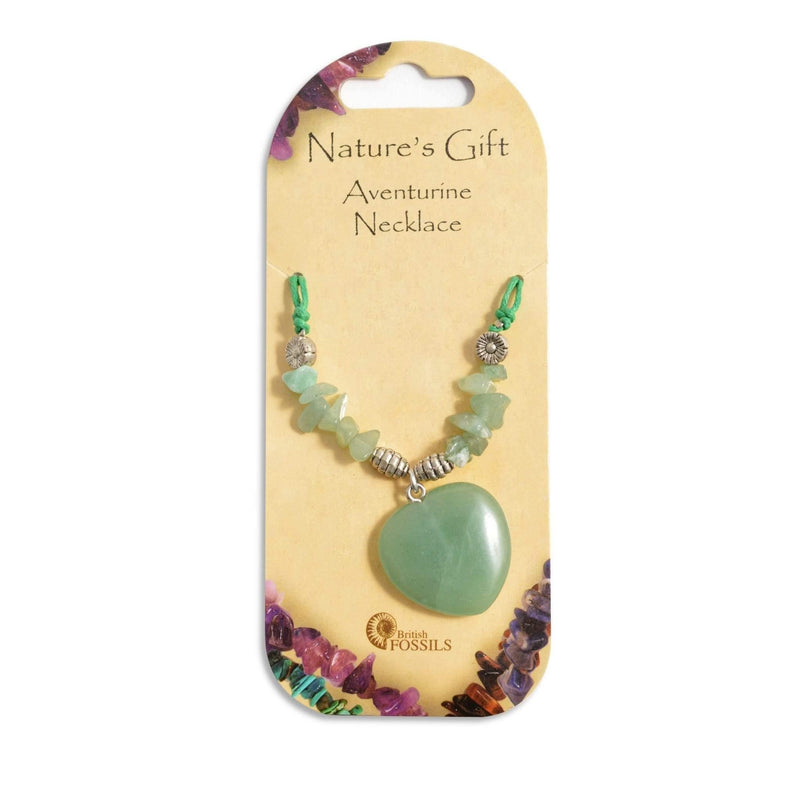 Nature's Gift Heart Necklace - Aventurine - SpectrumStore SG