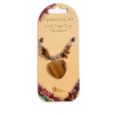 Nature's Gift Heart Necklace - Golden Tiger Eye - SpectrumStore SG