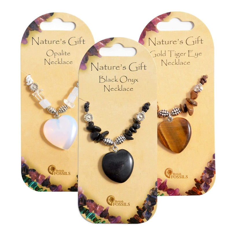 Nature's Gift Heart Necklace - Hematite - SpectrumStore SG