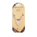 Nature's Gift Heart Necklace - Quartz - SpectrumStore SG