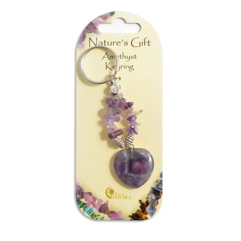 Nature's Gift Keyring - Amethyst - SpectrumStore SG