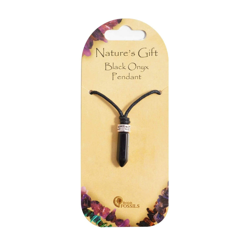 Nature's Gift Point Necklace - Black Onyx - SpectrumStore SG