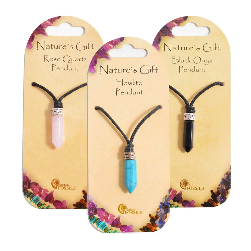 Nature's Gift Point Necklace - Black Onyx - SpectrumStore SG