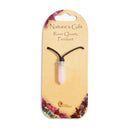 Nature's Gift Point Necklace - Rose Quartz - SpectrumStore SG