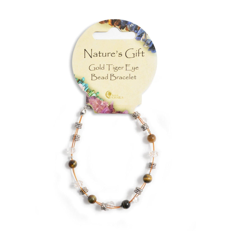 Nature's Gift Wire Bracelet - Golden Tiger Eye - SpectrumStore SG