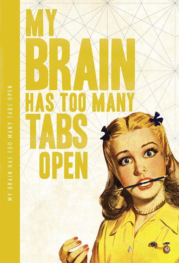 Notes 'N' Quotes Notebook: My Brain Has Too Many Tabs Open - SpectrumStore SG