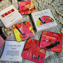 One Degree North: Chinatown Coasters (Set Of 4) - SpectrumStore SG