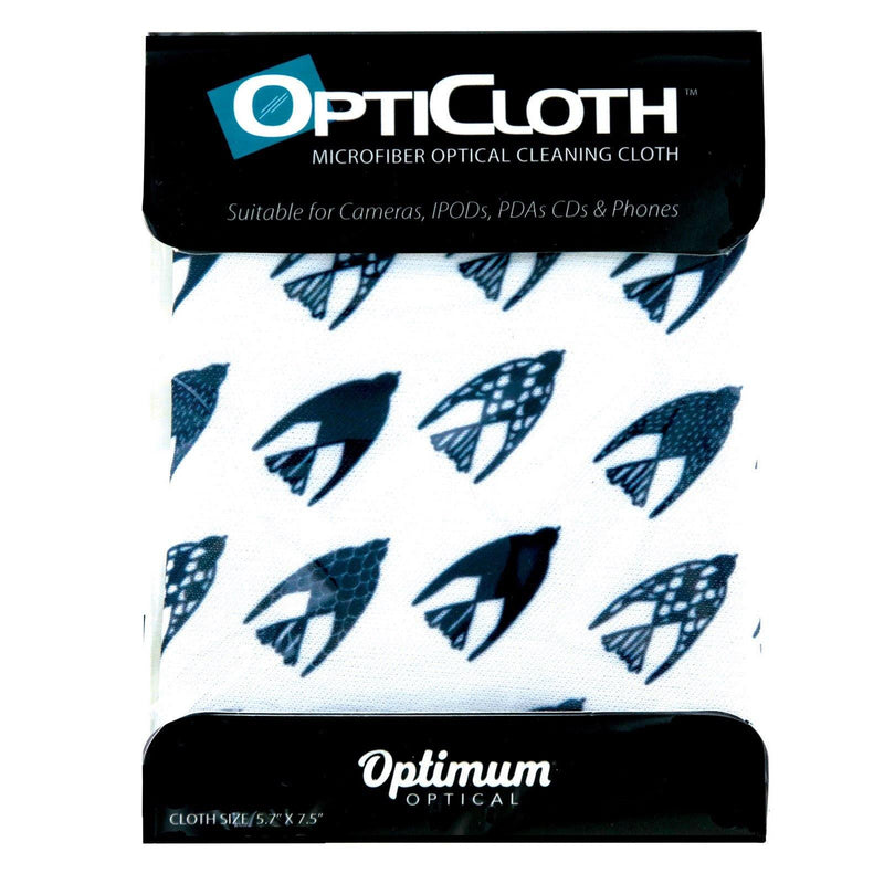 OptiCloth Microfiber Cleaning Cloth Blue Birds - SpectrumStore SG