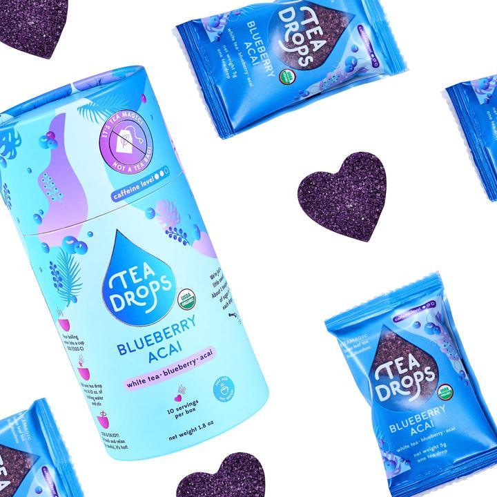 Organic Dissolvable Tea Drops - Blueberry Acai Tea - SpectrumStore SG