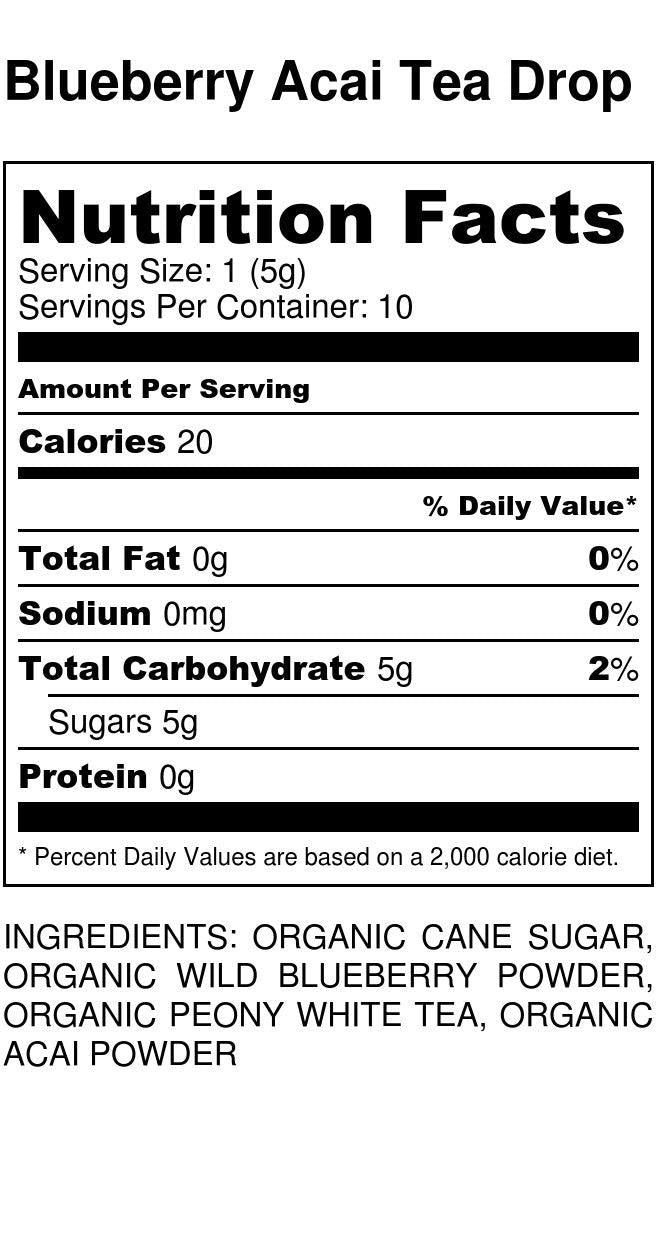 Organic Dissolvable Tea Drops - Blueberry Acai Tea - SpectrumStore SG