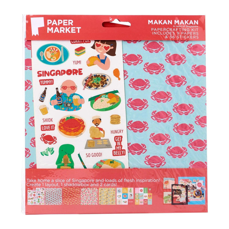 Papermarket SG Papercraft Kits 8 X 8 - Makan Makan - SpectrumStore SG