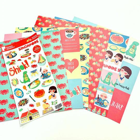 Papermarket SG Papercraft Kits 8 X 8 - Makan Makan - SpectrumStore SG
