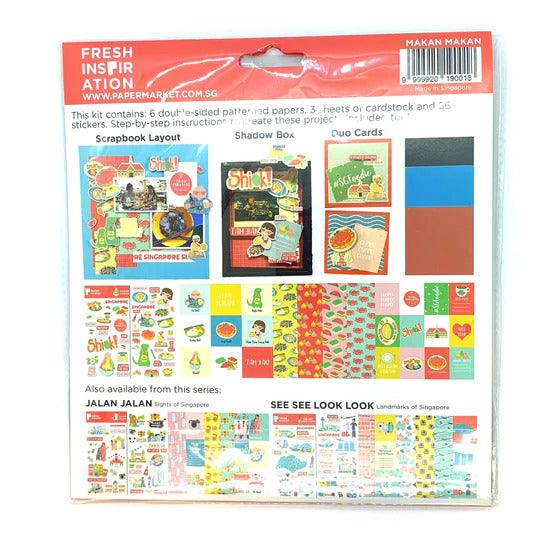 Papermarket SG Papercraft Kits 8 X 8 - Makan Makan - SpectrumStore SG