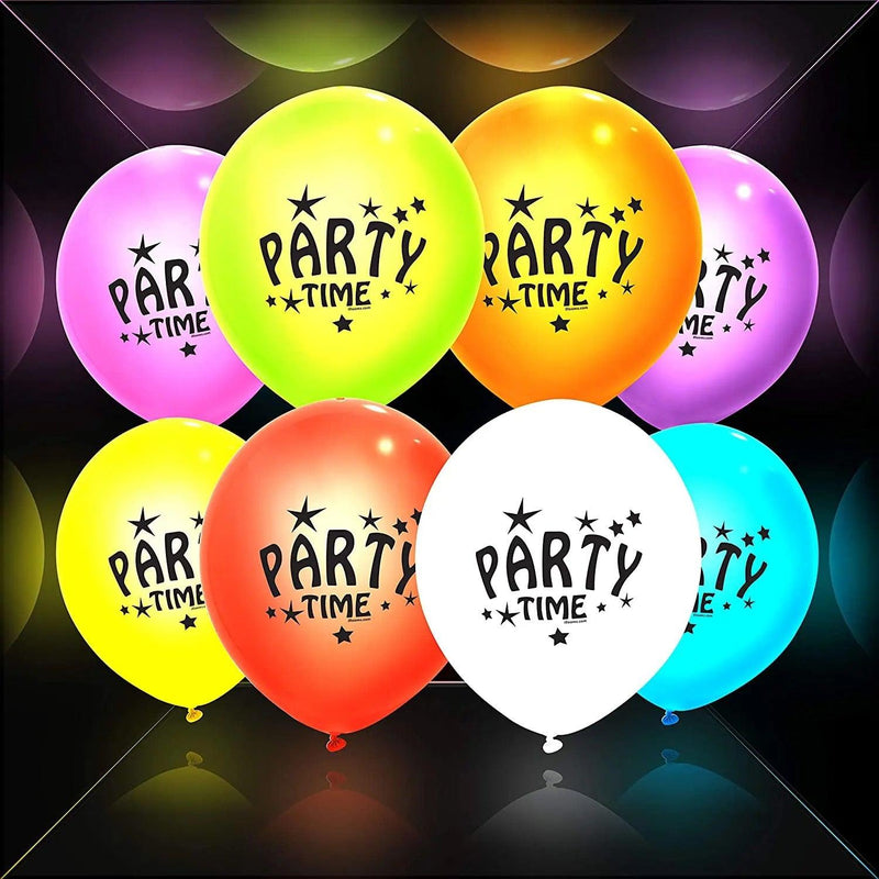 Party Time Light Up Balloons - 15 Pack - SpectrumStore SG