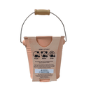 Pastel Colour Zinc Pails with Wooden Handles - Carrot - SpectrumStore SG