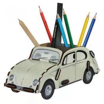 Pen Box: Volkswagen Beetle Limosine - Beige - SpectrumStore SG